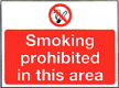 Smoking prohibited in this area